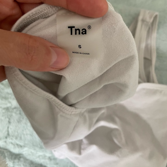 Aritzia TNA one shoulder strap bodysuit grey size small - Picture 10 of 12